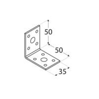 Куток універсальний   50х50х35  (уп-50шт) (ШТРИХКОД UA)(толщ. 1,80 мм)
