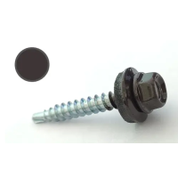 TEX-HF Гвинт 4,8х35 RAL8019 д/дер тем.шоколод уп. 250 шт.