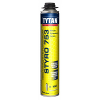 Піно-клей STYRO 753 для Теплоізоляції GUN 750 мл голубий TYTAN