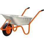 Тачка 1 кол WRC оцинк  80 л Basic Light рама оранж ПК 4х8 2PR, BLUETOOLS вантажопід. 120 кг