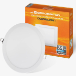 Світильник точковий врізний Євросвітло 24Вт коло LED-R-300-24 4200К (J-367)