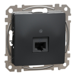 Розетка 1-а комп. внутр. RJ45 кат. 5е UTP "Sedna Design" Чорний