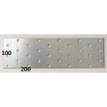 Пластина перфорована 100х200 (уп-20) (ШТРИХКОД UA)(толщ. 1,80 мм)