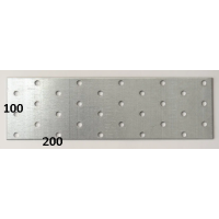 Пластина перфорована 100х200 (уп-20) (ШТРИХКОД UA)(толщ. 1,80 мм)