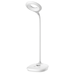 LED лампа настільна LEBRON L-TL-L-44, 4W, 4100K, Li-ion 1200mAh, біла, USB
