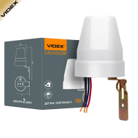 Датчик освітлення (фотореле) 10A, 220V фотометричний. VIDEX
