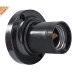 Патрон бакелітовий Е27 настінний e.lamp socket wall side.E27.bk.black, чорний. ЕНЕКСТ