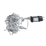 LED гірлянда VELMAX V-SSL, лінійна 10м (д/подовж.осн.гірлянди), 100LED, 7500К, прозор.кабель, IP65 Для21-54-28