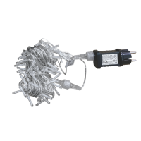 LED гірлянда VELMAX V-SSL, лінійна 10м (д/подовж.осн.гірлянди), 100LED, 7500К, прозор.кабель, IP65 Для21-54-28