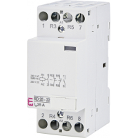 Контактор модульний 25А 2модуль 2НВ+2НЗ RD 25-22 230V AC/DC(2 НормальноВідкритих+2 НормальноЗакритих контакти)