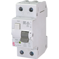 Диф. автоматичний вимикач KZS-2M C 25/0,03 тип AC (10kA)ЕТІ