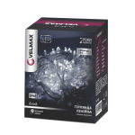 LED гірлянда VELMAX V-SSL, лінійна 10м, 100LED, 7500К, прозорий кабель, IP65