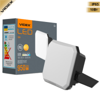LED прожектор F3 10Вт, 5000K, 220В Black. VIDEX
