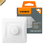 Регулятор світла VIDEX BINERA 600Вт, білий