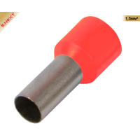 Ізольований Наконечник втулковий 1,5мм² червоний (100шт), e.terminal.stand.e1508.red. ЕНЕКСТ