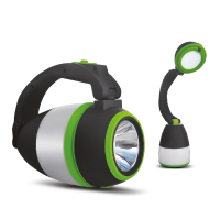 LED ліхтар мультифункціональний акумуляторний LEBRON L-HL-635, ABS, 5W, 1500mAh Li-Ion, USB