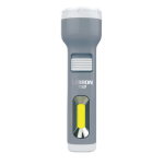 LED ліхтар ручний акумуляторний LEBRON L-HL-30, ABS, сірий, 1W + 1W COB, USB, 1200mAh Li-Ion