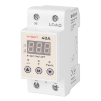 Реле напруги ЕНЕКСТ 1Ф 40А напруги та контр 1ф 40А з індик e.control.v17