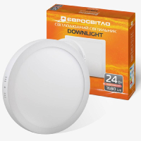 Світильник точковий накладний Євросвітло 24Вт коло LED-SR-300-24 4200К (J-388)