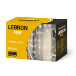 LED гірлянда LEBRON штора 3х2м, 320LED, біла, IP20