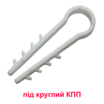 Дюбель-ялинка 10мм для круглого КПП (під переріз 2х1/2х1,5/3х1/3х1,5).уп.100шт. APRO